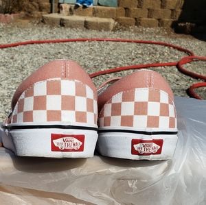 Mens Rose check Vans classic